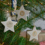 Christmas Illustrated Star Hanging Decoration, thumbnail 1 of 5