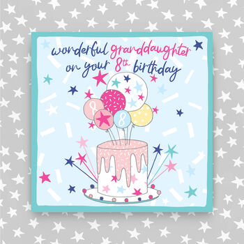 8th Birthday Card For Daughter/Granddaughter/Niece, 2 of 3