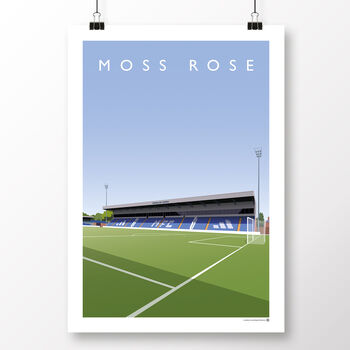 Macclesfield Moss Rose Mcilroy Stand Poster, 2 of 8