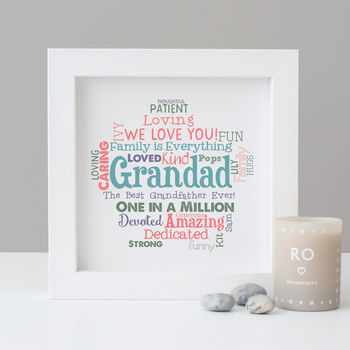 Personalised Grandad Grandpa Word Art Gift, 3 of 6