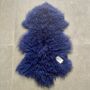 Curly Tibetan Sheepskin Rug Navy, thumbnail 1 of 2