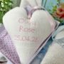 Linen Baby Name Heart, thumbnail 2 of 12