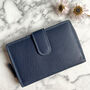 Women's Blue Leather Rfid Purse, thumbnail 4 of 11