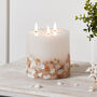 Tru Glow® LED Shell Three Wick Candle, thumbnail 1 of 2