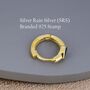 Single Pear Cut Cz Huggie Hoop In Sterling Silver, thumbnail 9 of 12