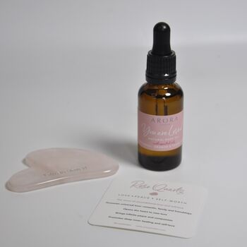 Radiance Boost Facial Oil And Rose Quartz Gua Sha Gift, 5 of 6