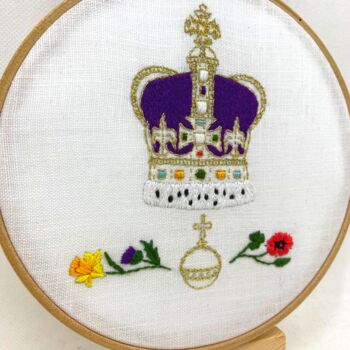 Coronation Crown Embroidery Kit, 12 of 12