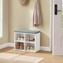 Shoe Bench Storage Bench Padded Seat Adjustable, thumbnail 1 of 5