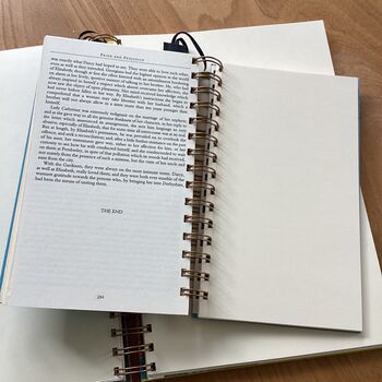 'Pride And Prejudice' Upcycled Notebook, 3 of 5