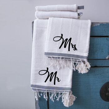 Personalised Handwoven Pure Cotton Bath Towel, 3 of 10