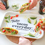 Personalised Tacos Enamel Serving Tray, thumbnail 2 of 4