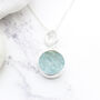 Aquamarine Gemstone Handmade Ladies Silver Pendant, thumbnail 1 of 4