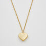 Gold Jasmine Heart Locket Necklace, thumbnail 5 of 9