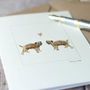Border Terrier Dogs In Love Card, thumbnail 3 of 4