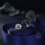Sterling Silver Daisy Flower Stud Earrings, thumbnail 6 of 12