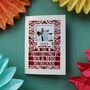 Our First Christmas 2024 Personalised Papercut Photo Card, thumbnail 4 of 9