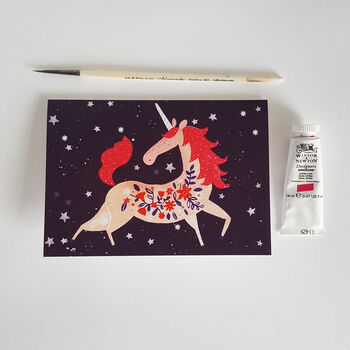 Unicorn Greetings Card, 3 of 6