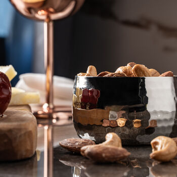Hammered Copper Snack Bowl – 300ml, Colour Chrome, 5 of 5