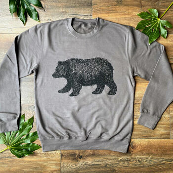 Walking Bear Unisex Sweater, 2 of 6