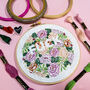 Subversive Floral Sweary Embroidery Kit, thumbnail 4 of 5