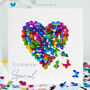 Multicoloured Butterfly Heart To Someone Special Card, thumbnail 1 of 12