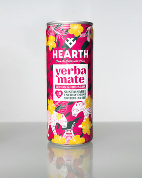 Hearth Lemon And Hibiscus Yerba Mate Case X 24 Cans, 2 of 5