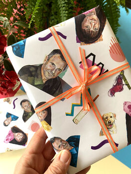 Karl And Susan Kennedy Wrapping Paper, 90s Neighbours Inspired Wrap, 8 of 9