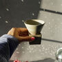 Triangular Cone Shape Ceramic Coffee Mug, thumbnail 1 of 3