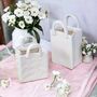 Luxury Mini Handbag Shape White Vase, thumbnail 4 of 8