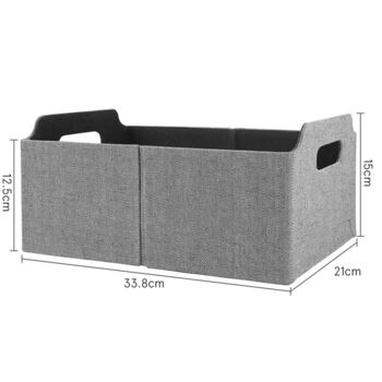 Pack Of Two Storage Box Waterproof With Handles, 4 of 8