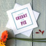Personalised Cherry Pie Card, thumbnail 1 of 2