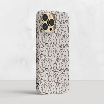 Ceramics Modern Minimal Line Art Abstract Phone Case, 2 of 5