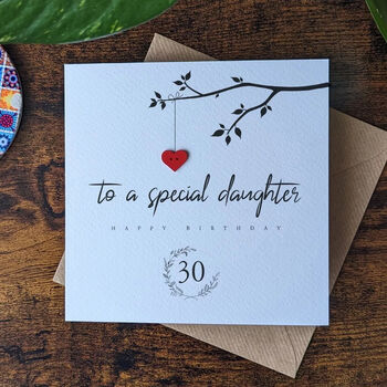 Personalised 30th Birthday Card For Special Daughter, 2 of 4
