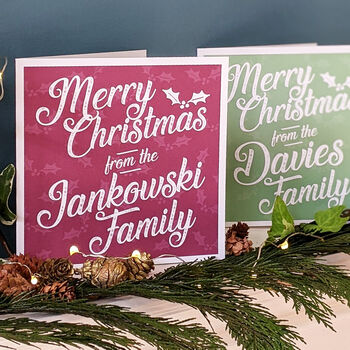 Personalised Family Christmas Card Pack, 3 of 4