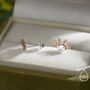 Sterling Silver Axolotl Stud Earrings, thumbnail 3 of 11