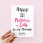First Mother's Day As My Mummy Personalised Card, thumbnail 1 of 7