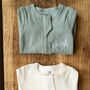 Personalised Baby Zip Sleepsuit, thumbnail 6 of 9