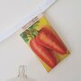 French Vegetable Seed Packet Fabric Bunting, thumbnail 6 of 9