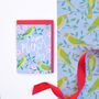 Parakeets In Branches Wrapping Paper, thumbnail 5 of 7