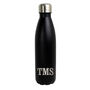 Personalised Initials Black Metal Insulated Drinks Bottle, thumbnail 5 of 5