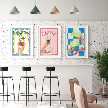 Negroni Cocktail Art Print – Italian Aperitif Wall Art, 4 of 10