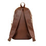 Natural Cowhide Leather Backpack In Brown And White, thumbnail 4 of 8