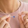 Mother And Two Children Birthstone Link Necklace, thumbnail 3 of 8