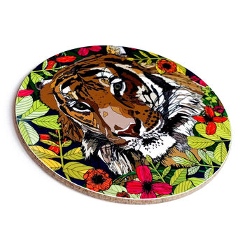 Tiger Coasters Box Set Of Four Round Heat Resistant, 4 of 5