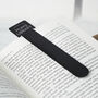 Black Metal Bookmark 'Property Of Mum's Library' | Reading | Book Lover | Book Accessory | Love Reading | Reading Gift, thumbnail 1 of 2