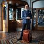Luxury Wheeled Leather Luggage Bag. 'The Piazzale', thumbnail 1 of 12