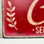 French Metal Kitchen Sign Red Cuisine Wall Plaque 52cm, thumbnail 6 of 9