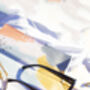 Black Narrow Oval Chunky Sunglasses, thumbnail 2 of 8