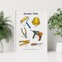 Dad's Toolkit Print Personalised Father's Day Gift, thumbnail 5 of 8