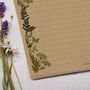 A4 Kraft Letter Writing Paper With Botanical Foliage, thumbnail 2 of 4